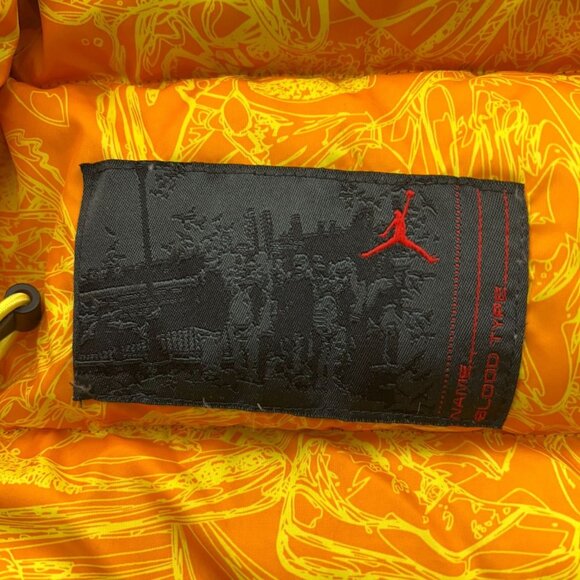 Nike Jordan 550 Military Parka Mens Large Down Puffer Jacket Lakers Colorway - Picture 10 of 15